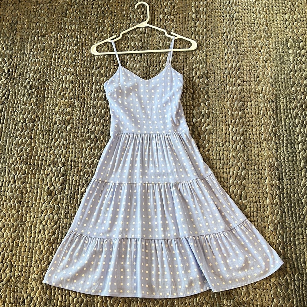 Blue Polka Dot Women’s Dress